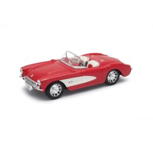 Welly 1957 Chevrolet Corvette 1:34 red, red seats